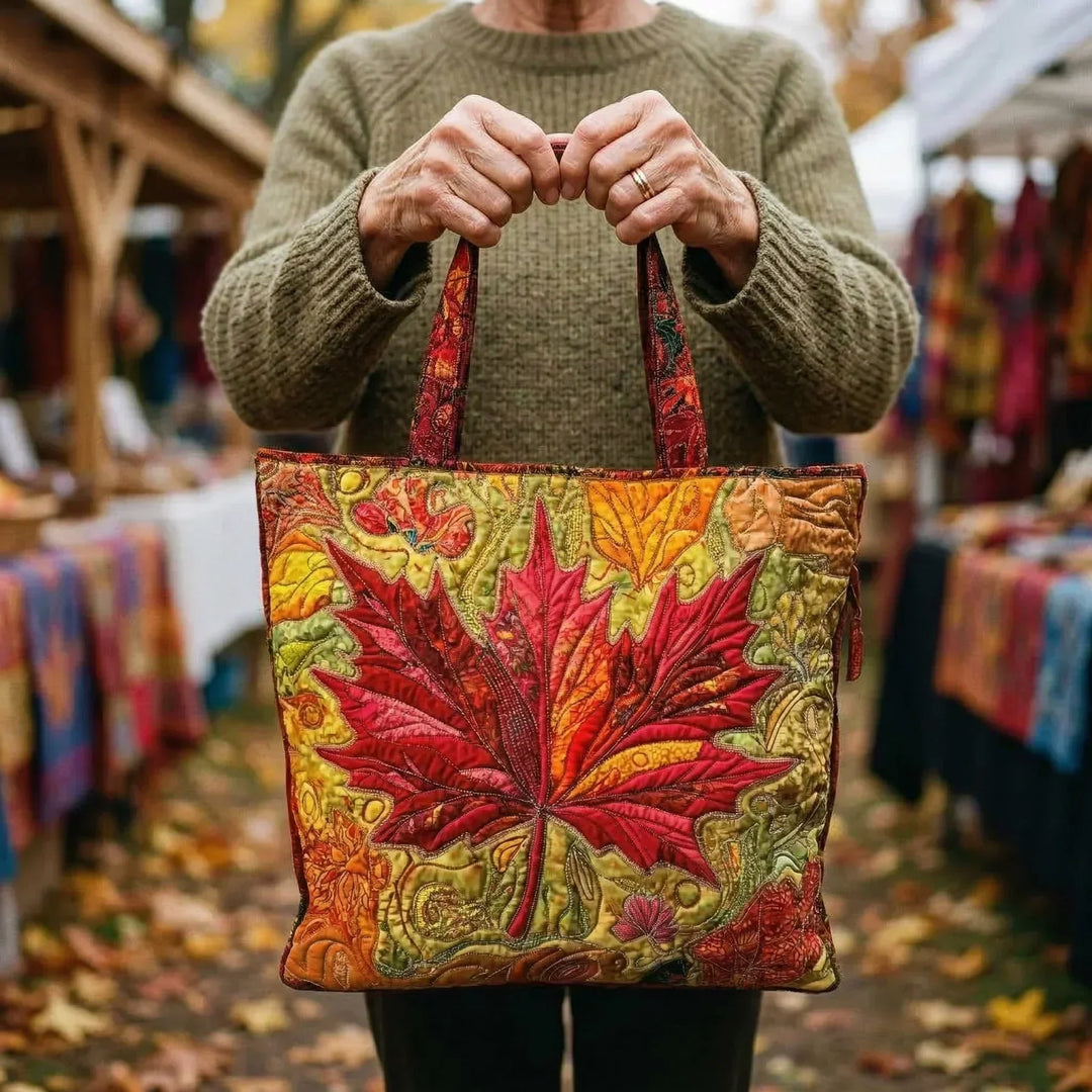 Vittoria | Borsa trapuntata con acero al tramonto