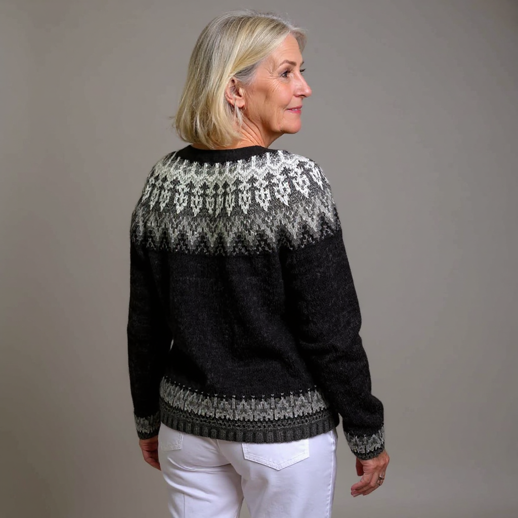 Chiara | Cardigan vintage in stile islandese
