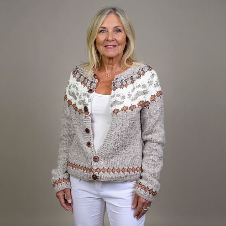 Ildegarda | Cardigan vintage in stile islandese
