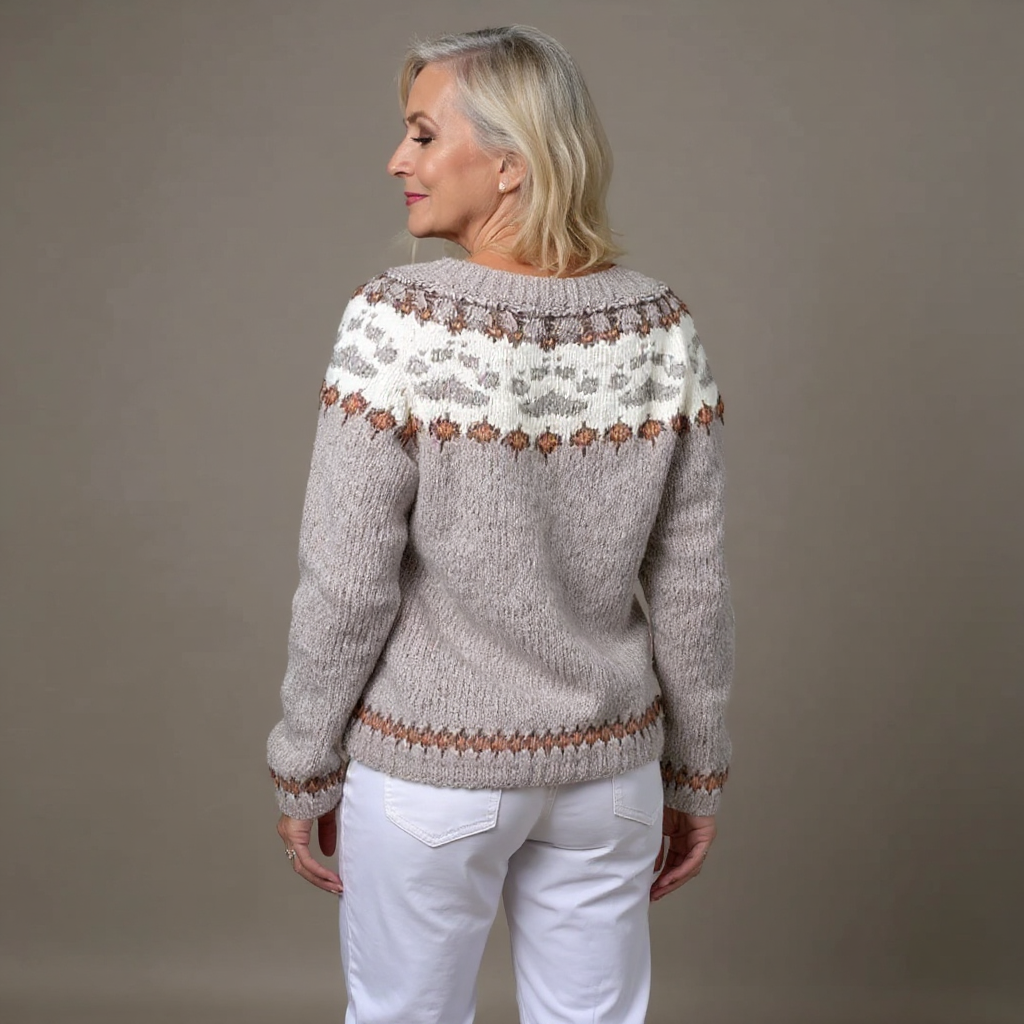 Ildegarda | Cardigan vintage in stile islandese