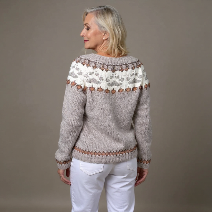 Ildegarda | Cardigan vintage in stile islandese