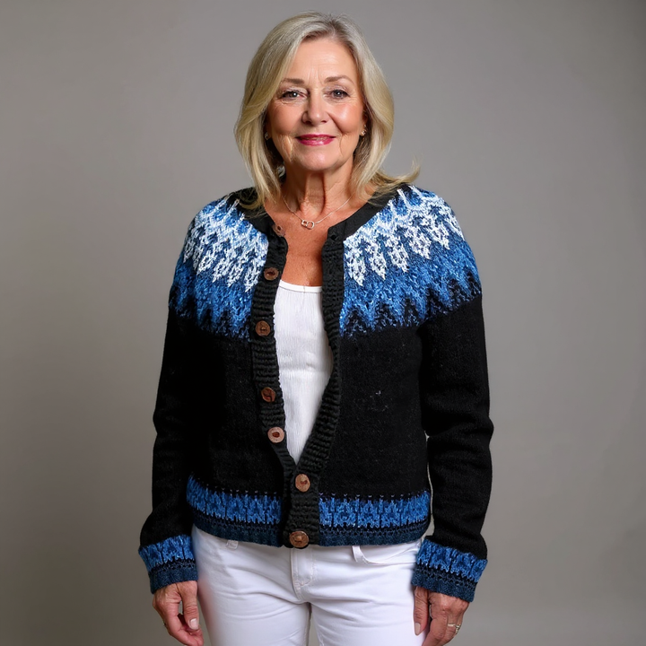 Caterina | Cardigan vintage in stile islandese