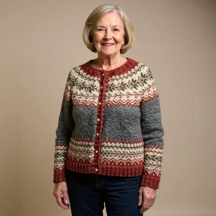 Claudia | Cardigan vintage in stile islandese