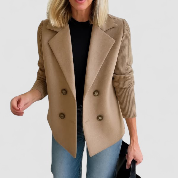 Adelaide | Cappotto sartoriale con maniche in maglia