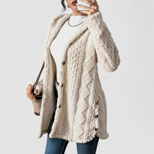 Allegra | Morbida giacca con cappuccio