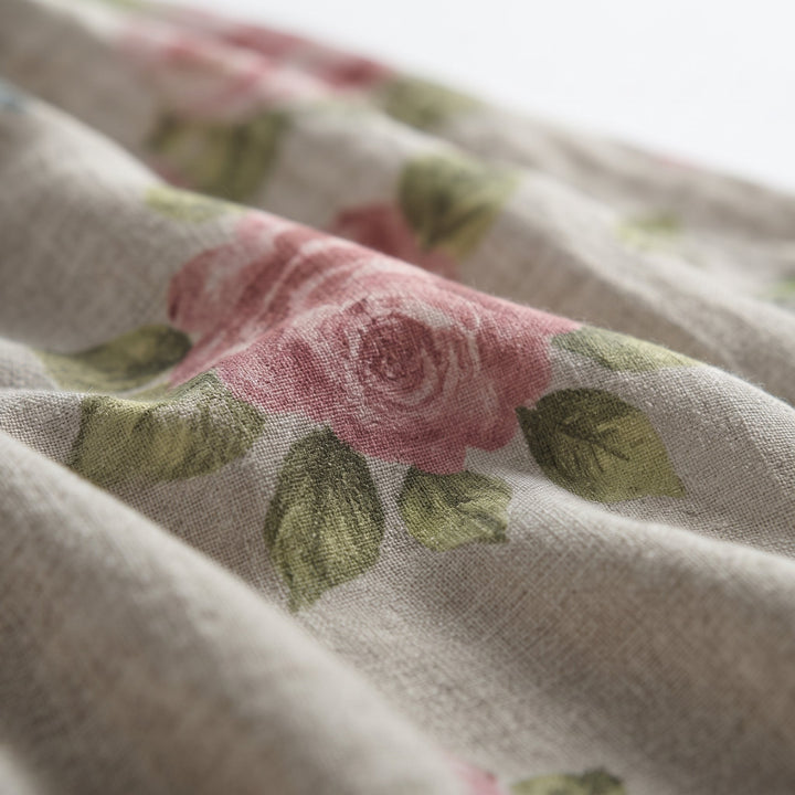 Chiara | Abito vintage con allacciatura e fantasia floreale