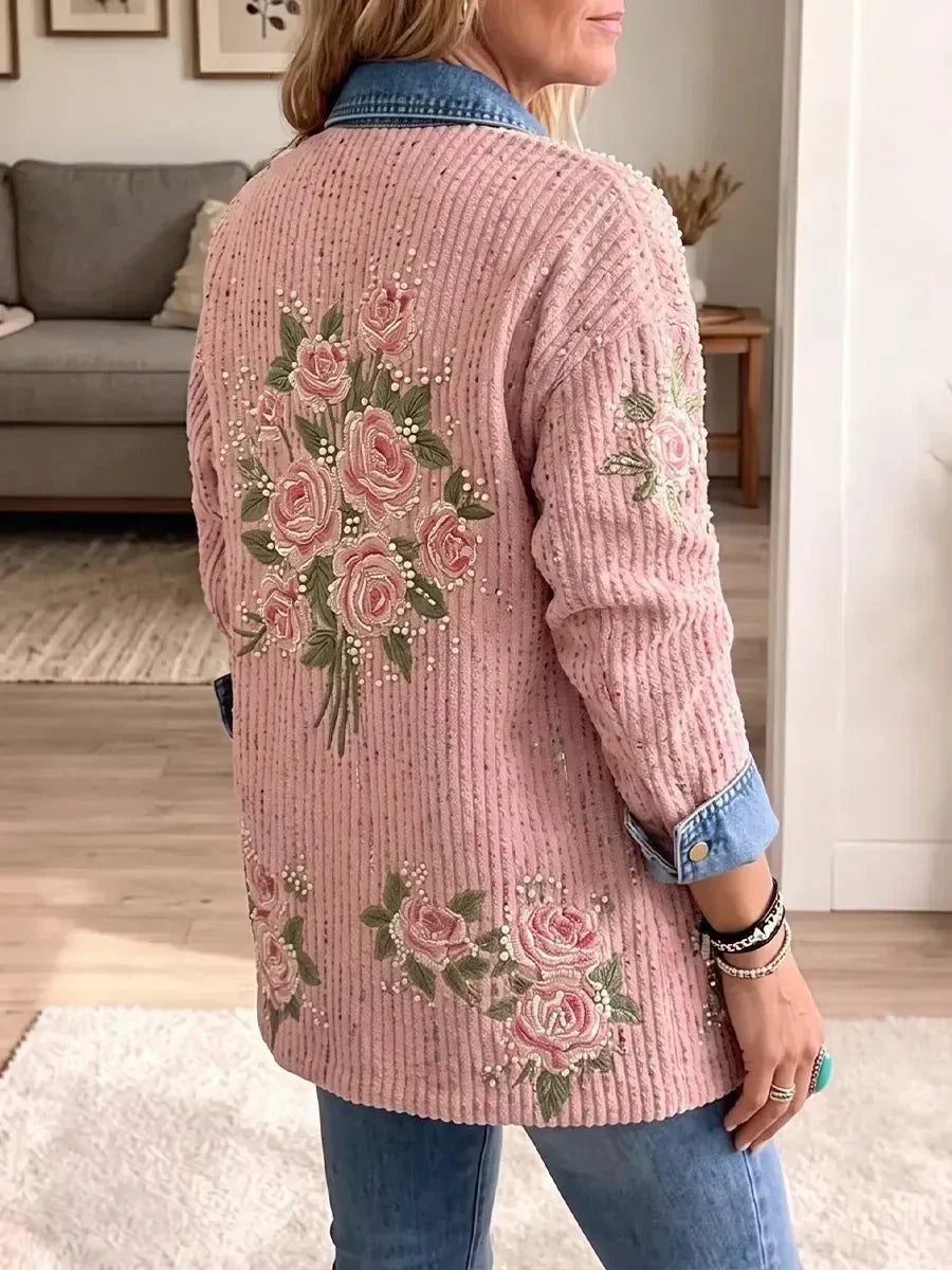 Clara | Blazer di jeans vintage patchwork