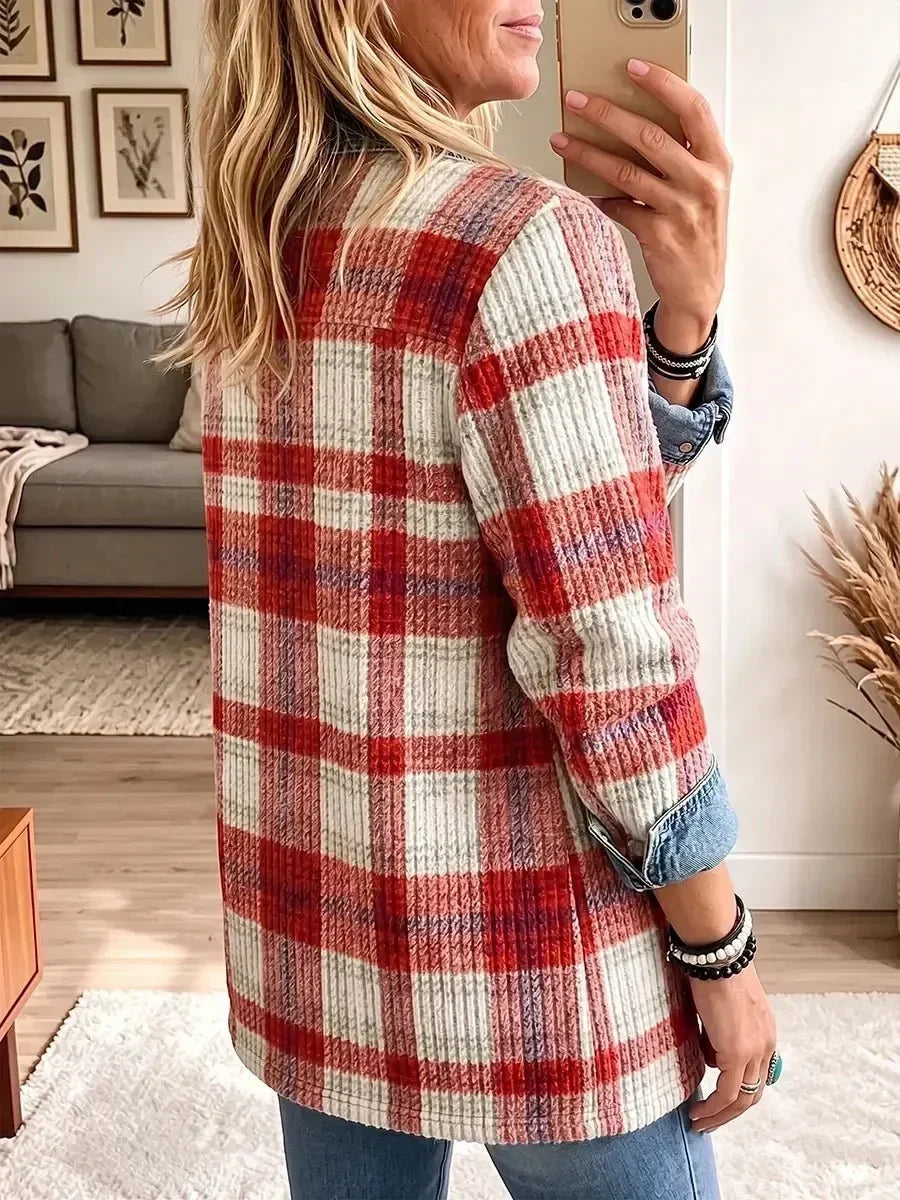 Elena | Giacca di jeans vintage patchwork