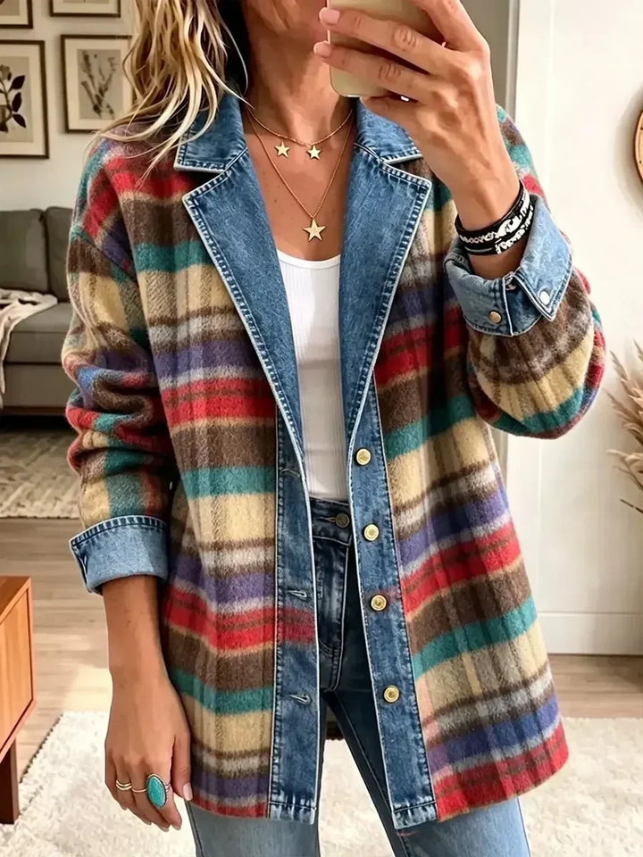 Enrichetta | Giacca di jeans vintage patchwork