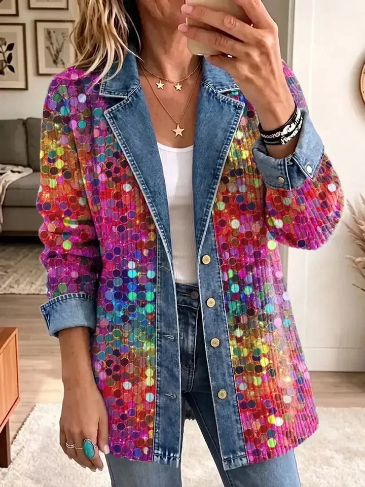 Paolina | Giacca d'impatto con motivo di paillettes