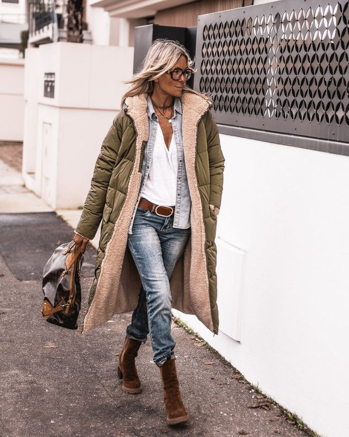 Sandra | Calda mantella reversibile
