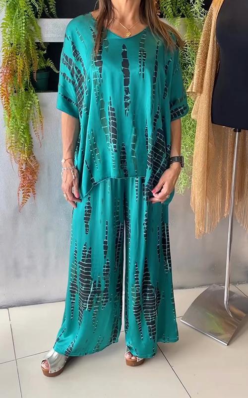 Paola | Completo casual stampato