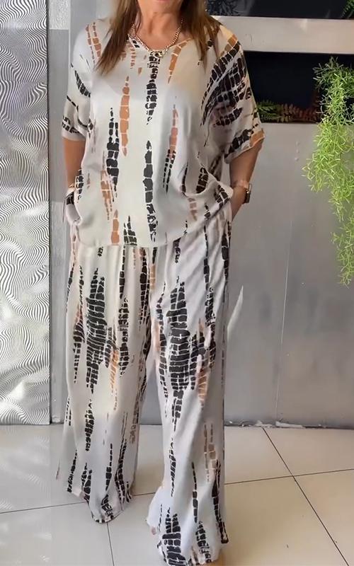 Paola | Completo casual stampato