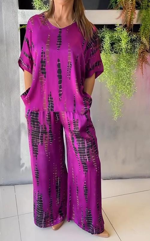 Paola | Completo casual stampato