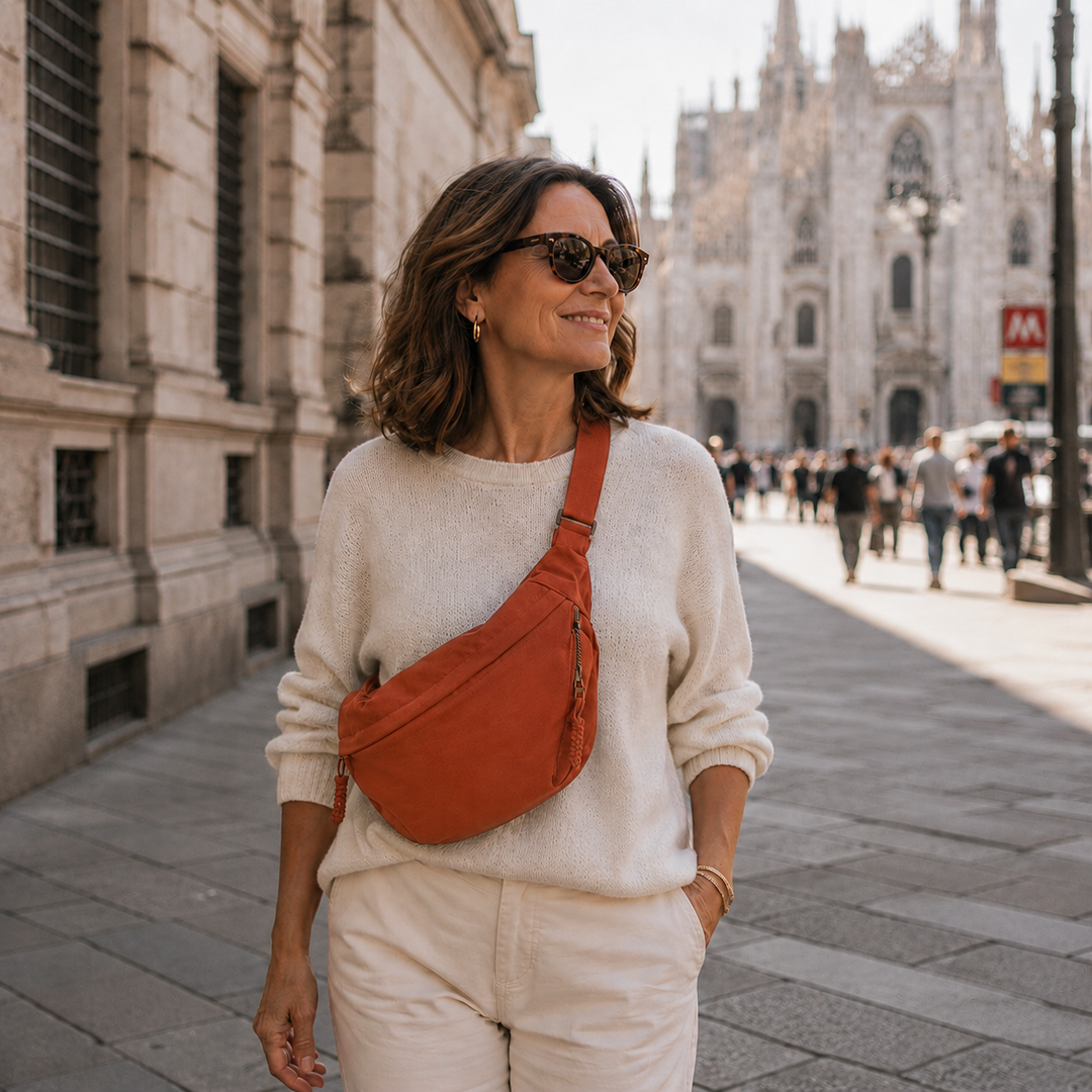 Clara | Borsa a spalla arancione