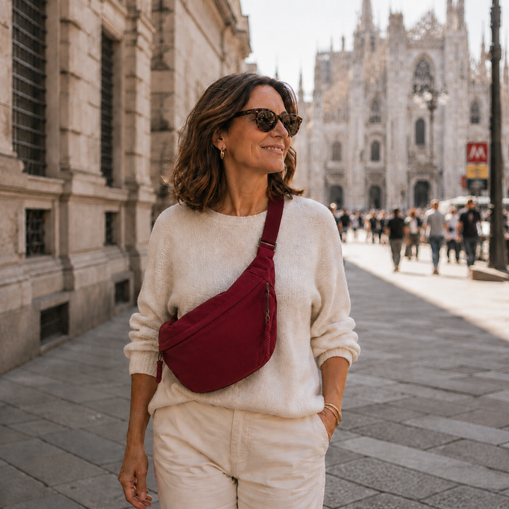 Maddalena | Borsa a spalla bordeaux