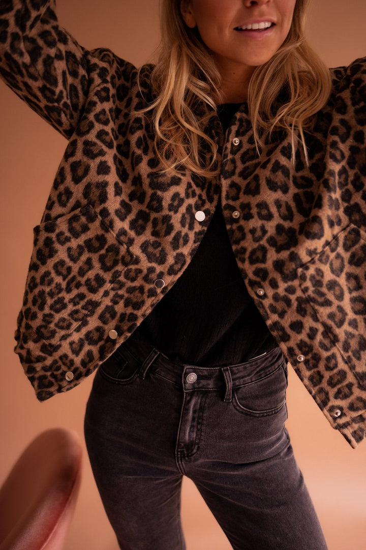 Violetta | Giacca-camicia leopardata