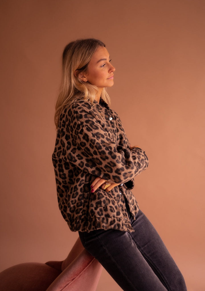 Violetta | Giacca-camicia leopardata
