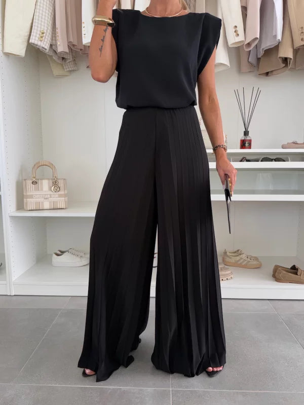 Maddalena | Completo elegante plissettato