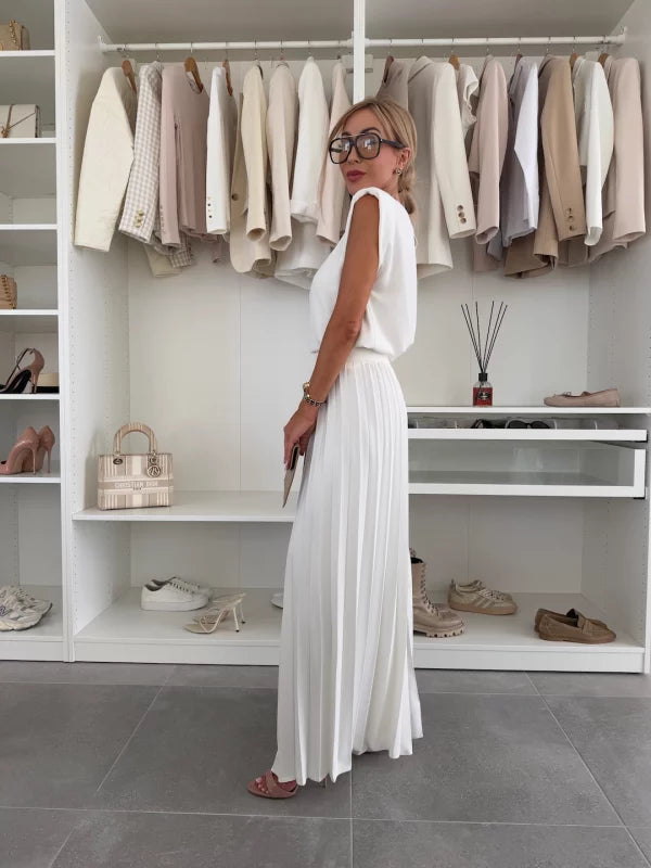 Maddalena | Completo elegante plissettato