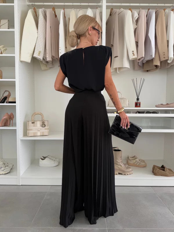 Maddalena | Completo elegante plissettato